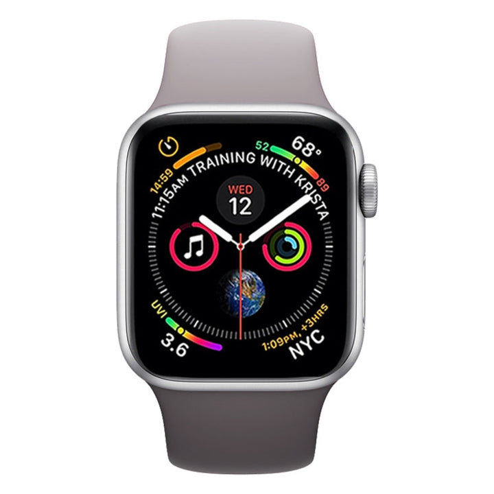 Lisslune | Two-tone Silicone Watch Band for Apple Watch Series 3 & 2 & 1 42mm (Light Gray + Dark Gray)