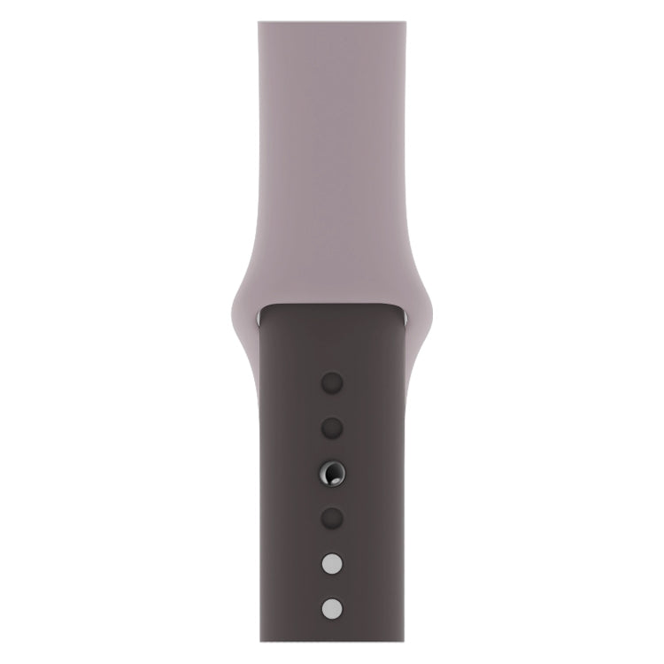 Lisslune | Two-tone Silicone Watch Band for Apple Watch Series 3 & 2 & 1 38 mm (Light Gray + Dark Gray)