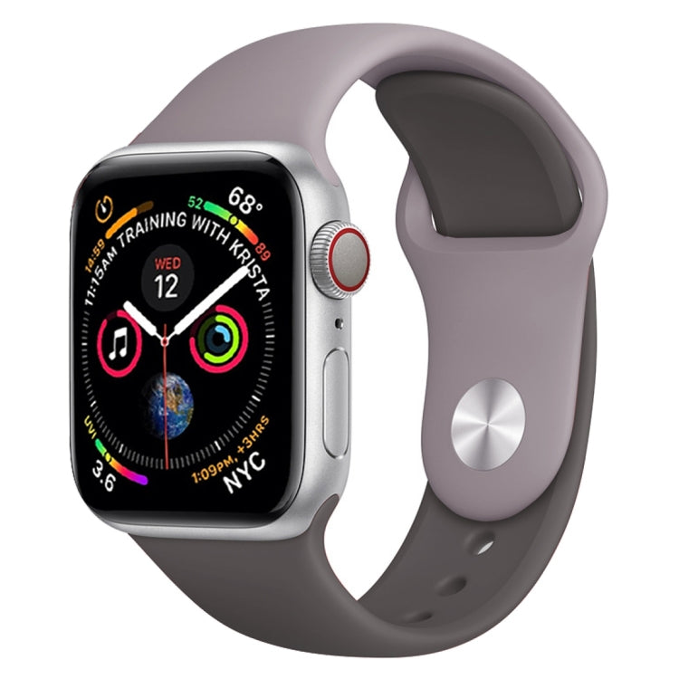 Lisslune | Two-tone Silicone Watch Band for Apple Watch Series 3 & 2 & 1 38 mm (Light Gray + Dark Gray)