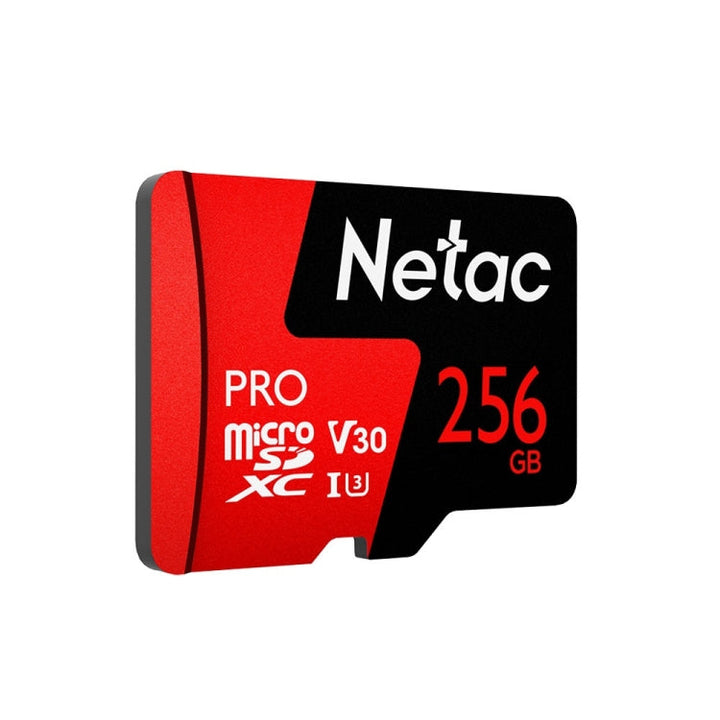Lisslune | Netac P500 PRO 256GB U3 Speed Class Automotive Data Recorder Monitor Camera Memory Card TF Card