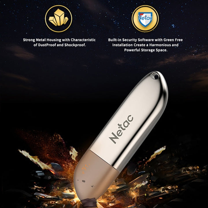 Lisslune | Netac U352 128GB USB 3.0 High-Speed Sharp-Knife USB Flash Drive U-Disk