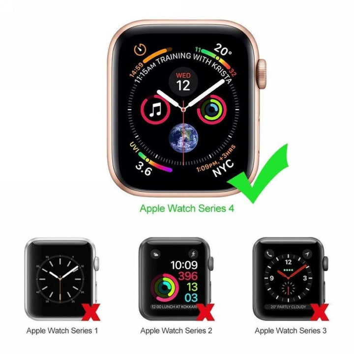 Lisslune | ENKAY Hat-Prince 2 in 1 TPU Half-Shell Protection Case + 3D Full-Screen PET Curved Heat-Bending HD Screen Protector for Apple Watch Series 4 40mm