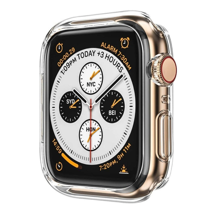 Lisslune | ENKAY Hat-Prince 2 in 1 TPU semi-covered protective case + 3D full screen PET curved heat bending HD screen protector for Apple Watch Series 4 44mm