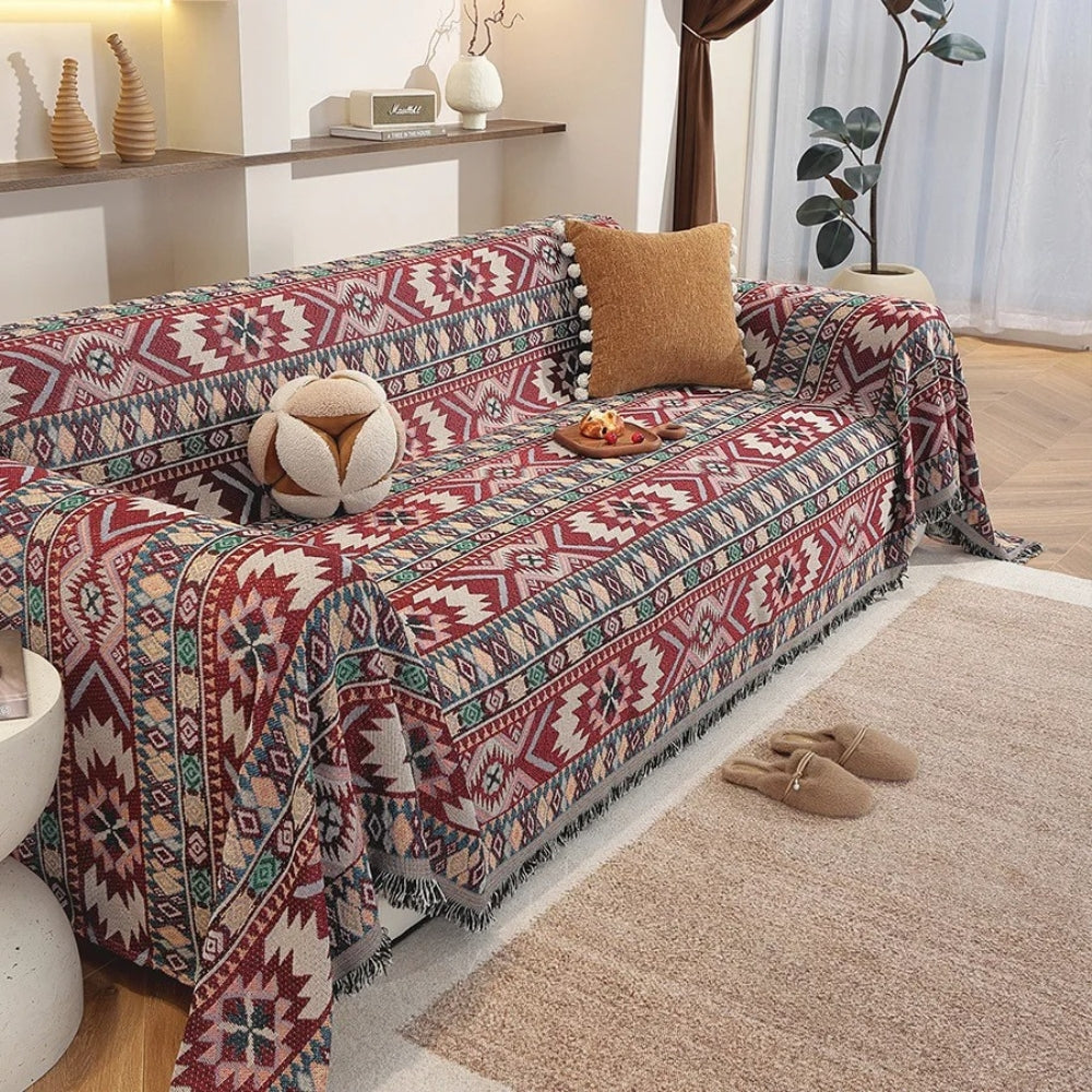 Lisslune | Zarela Boho Chenille Sofa Cover