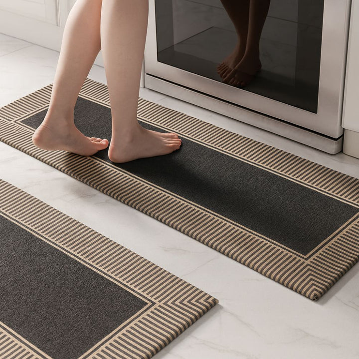 Lisslune | Zebra Stripe Soft Kitchen Runner Mat