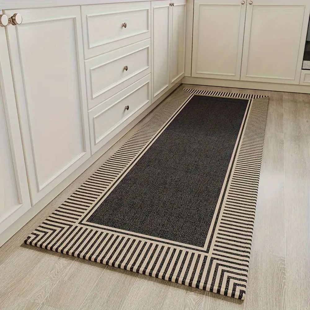 Lisslune | Zebra Stripe Soft Kitchen Runner Mat