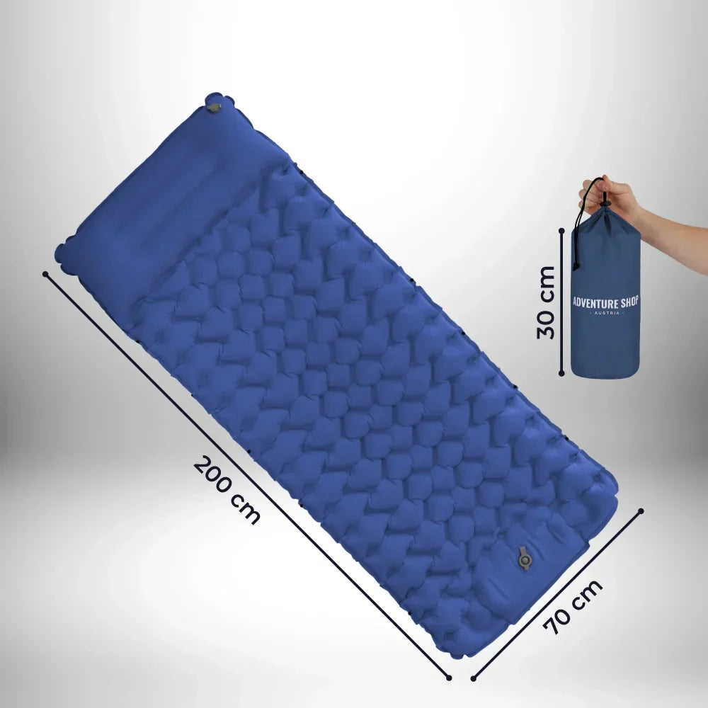 Lisslune | AirLite Self-Inflating Sleeping Mat – Lightweight, Compact & 10 cm Thick Comfort