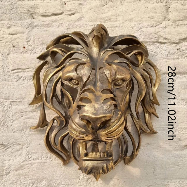 Lisslune | RegalRoar Lion - Lion Head Wall Sculpture