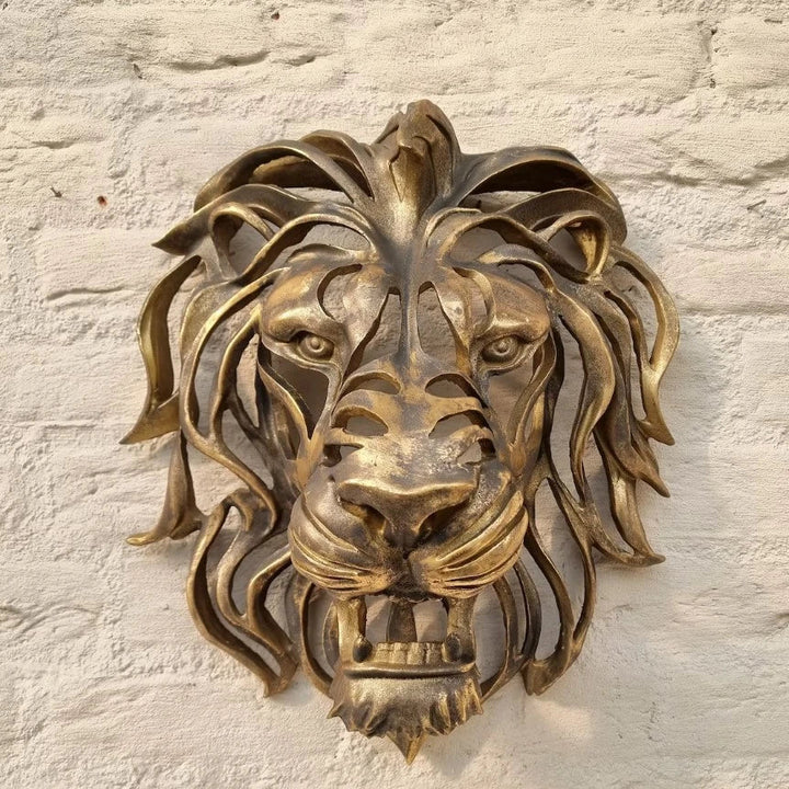 Lisslune | RegalRoar Lion - Lion Head Wall Sculpture