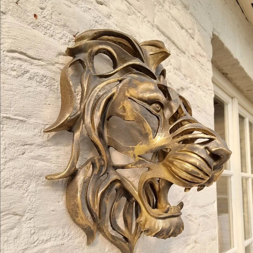 Lisslune | RegalRoar Lion - Lion Head Wall Sculpture