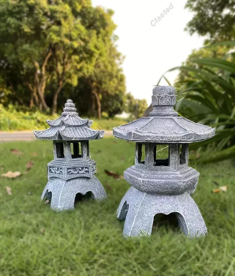 Lisslune | Zen Ornament Garden Statue Solar Lamp