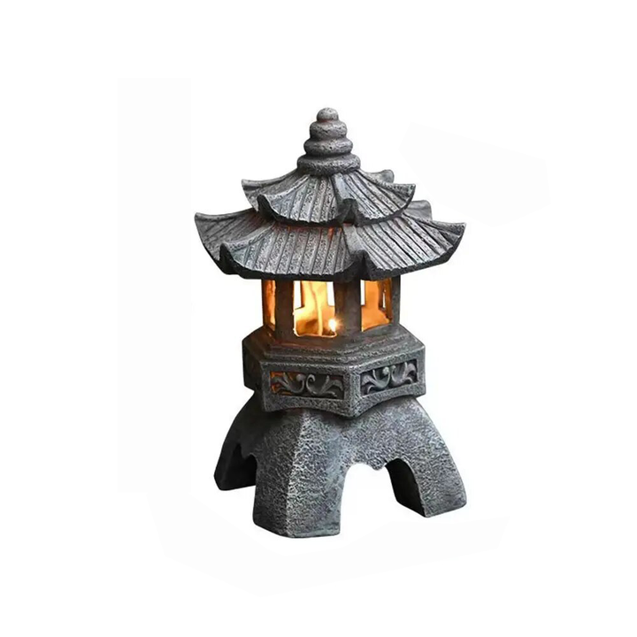 Lisslune | Zen Ornament Garden Statue Solar Lamp