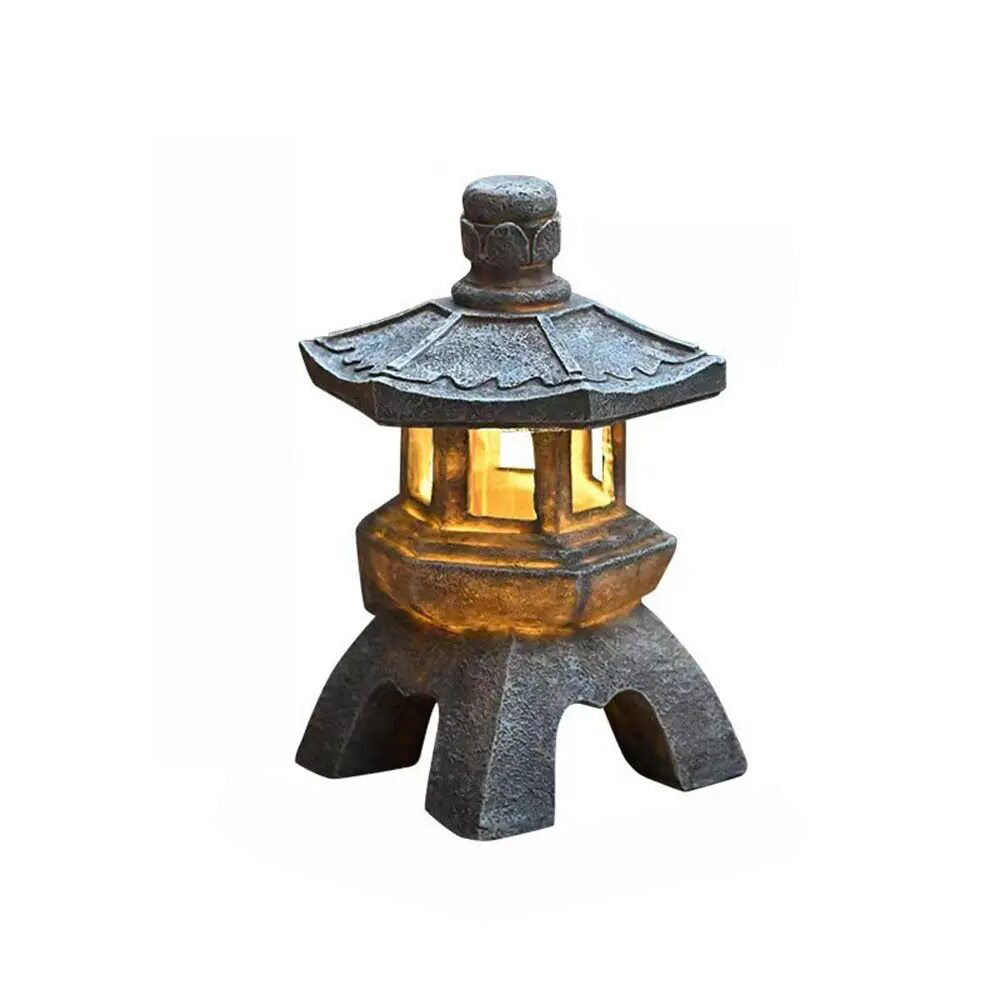 Lisslune | Zen Ornament Garden Statue Solar Lamp