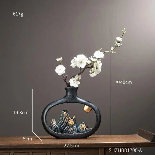 Lisslune | SereniGlow - Elegant vase for a tranquil living space design