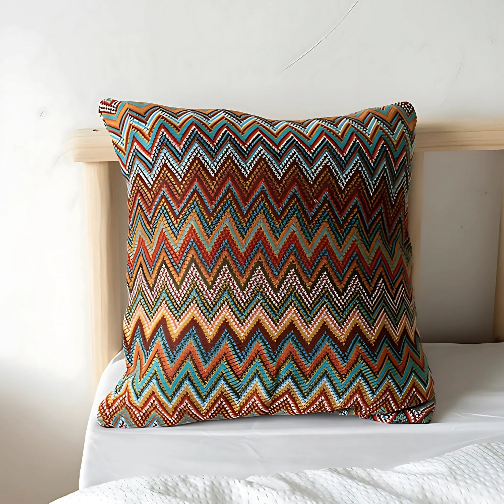 Lisslune | Zigzag Knit Boho Throw Cushion Cover