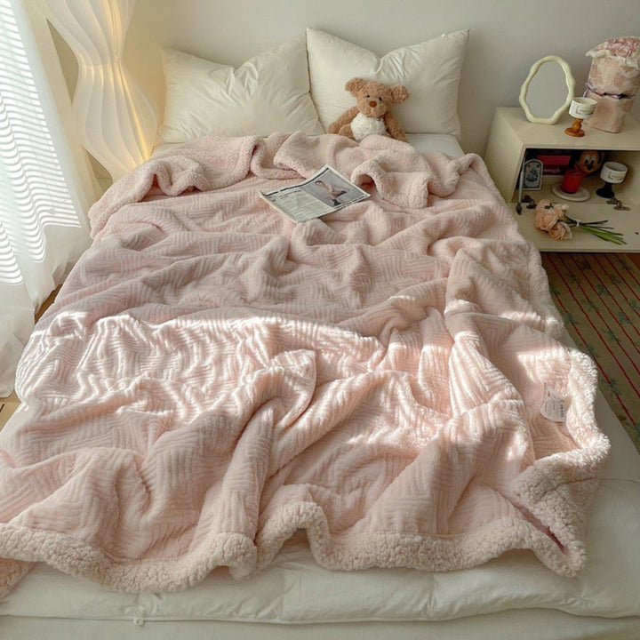 Lisslune | Seraphina Soft Jacquard Rabbit Plush Blanket