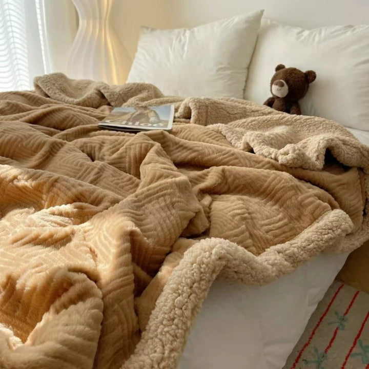 Lisslune | Seraphina Soft Jacquard Rabbit Plush Blanket