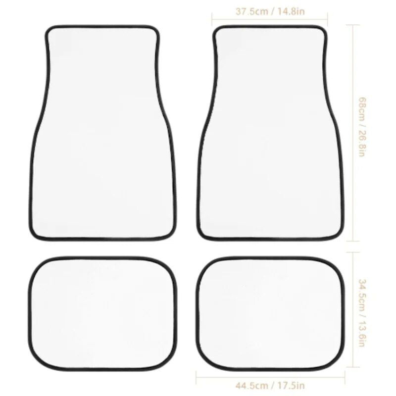 Lisslune | Galaxy Space Teal & Orange Car Mats Set