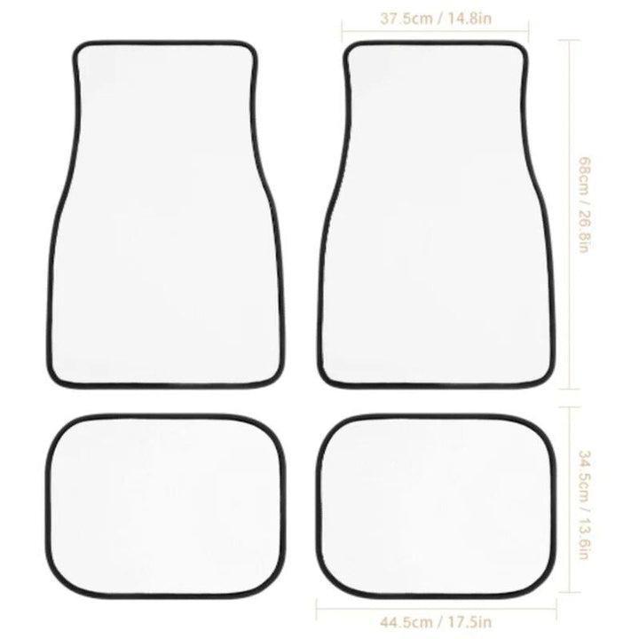 Lisslune | Galaxy Space Teal & Orange Car Mats Set