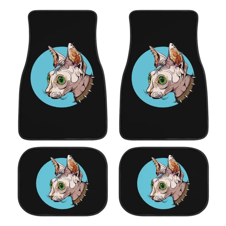 Lisslune | Universal Sphinx Cat Print Car Floor Mat Set (4-Pieces)