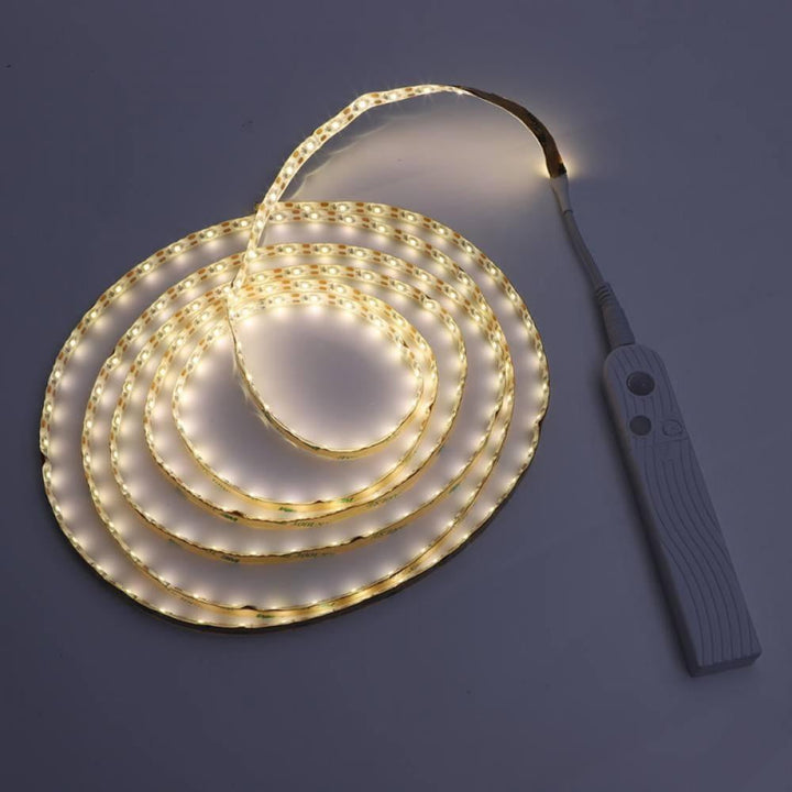 Lisslune | LED light strip with remote control – 2 meters flexible strip for decorative lighting in cabinets and shelves