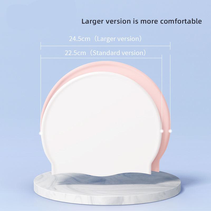 Lisslune | Unisex Silicone Swim Cap with Ear Protection: Colorful and Water-Resistant