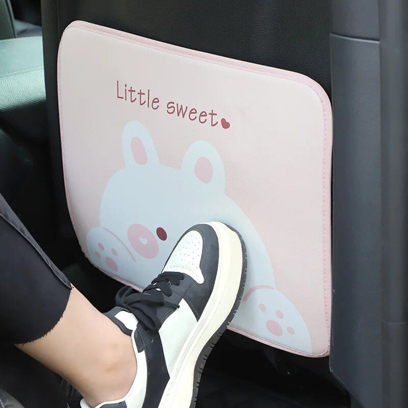 Lisslune | Waterproof cartoon bear & rabbit car seat back protector for children