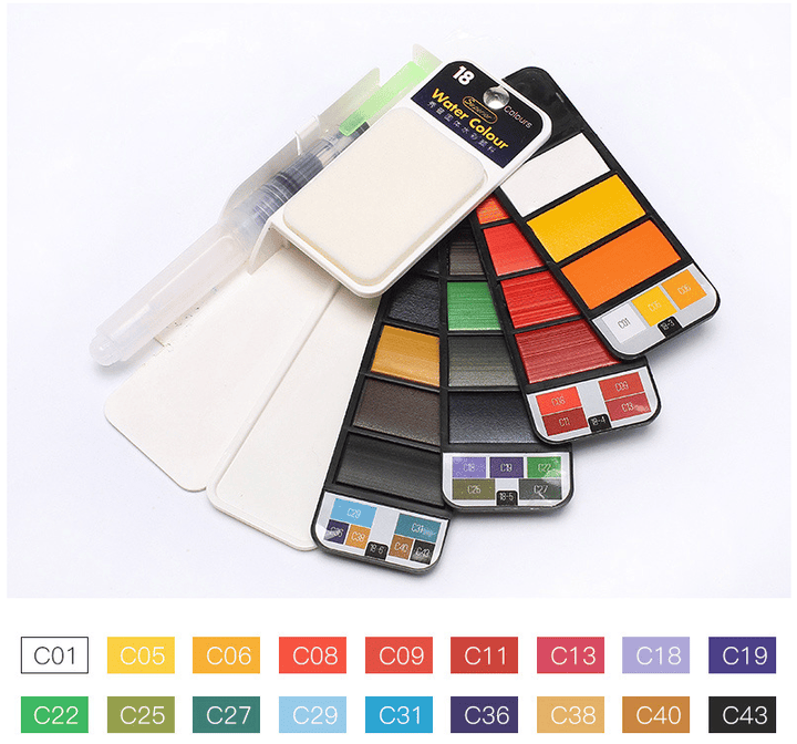 Lisslune | Handy Watercolor Travel Kit