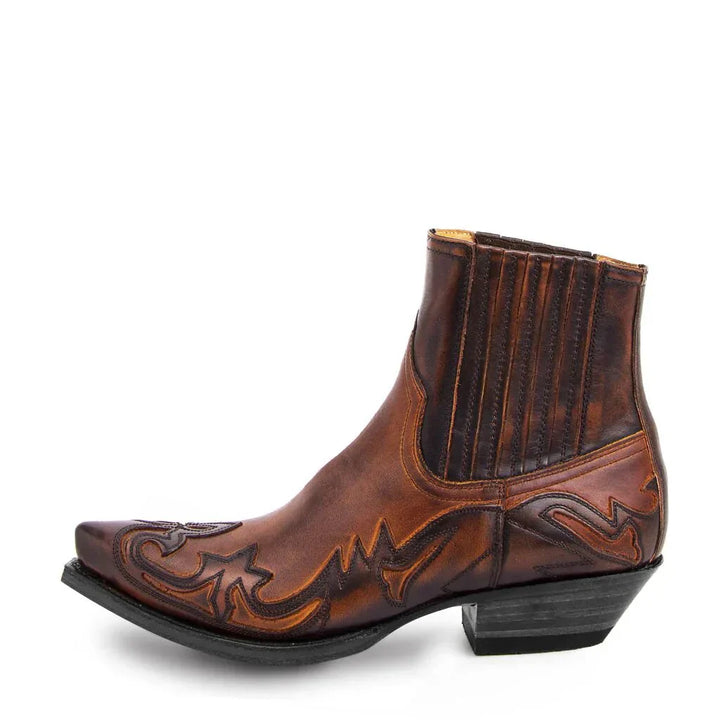 Lisslune | Leather Cowboy Boots Men