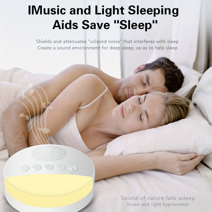 Lisslune | DreamWave White Noise Machine – Soothing Sound Therapy with Timer