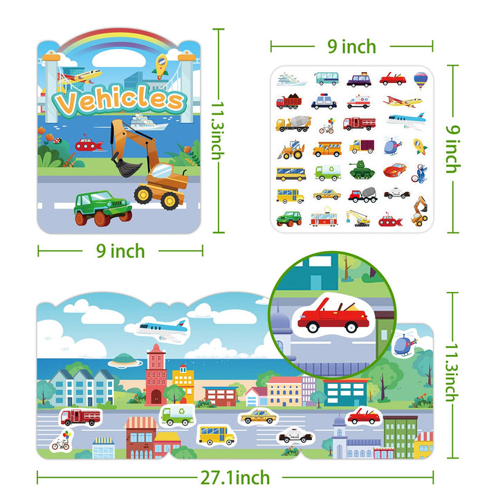 Lisslune | Reusable Sticker Book - Keep Kids off Devices!