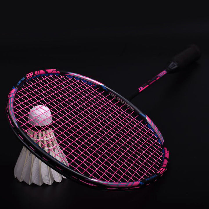 Lisslune | Offensive badminton racket with secondary reinforcement made of 32 pounds of carbon fiber