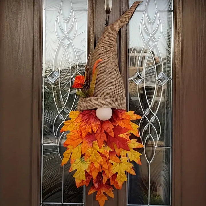 Lisslune | Fall Maple Gnome Front Door Hanger