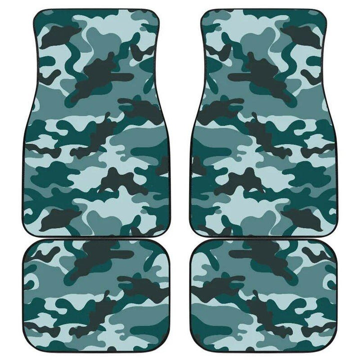 Lisslune | Forest Green Camouflage Car Mats