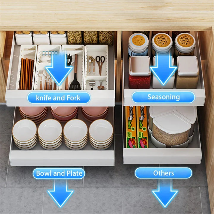 Lisslune | Expandable Kitchen Cabinet Organizer