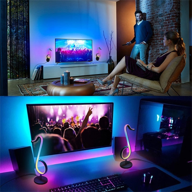 Lisslune | LumeTune - RGB LED Notebook Lamp with Remote Control
