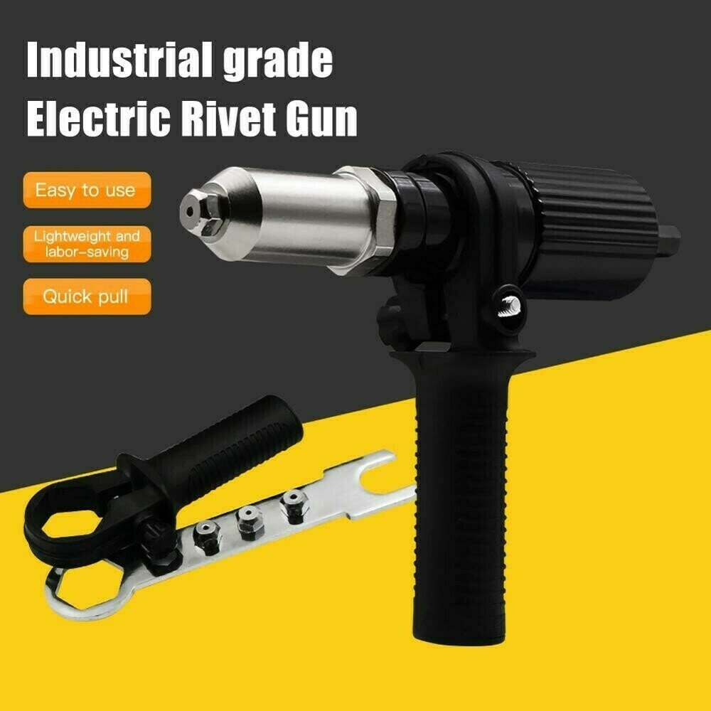Lisslune | Professional Rivet Gun Adapter Kit With 4Pcs Different Matching Nozzle Bolts