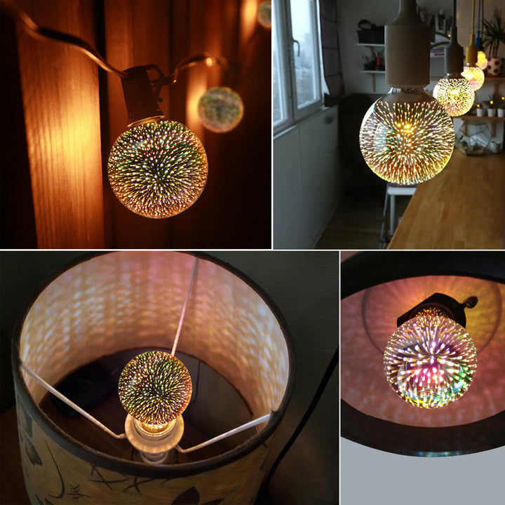 Lisslune | 3D Fireworks LED Light Bulb