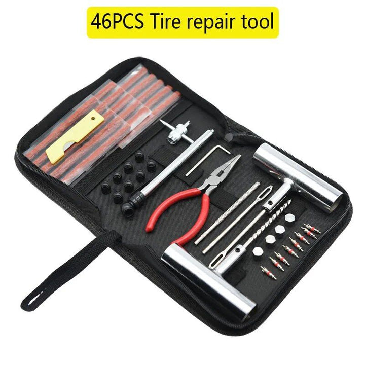 Lisslune | 46-piece Quick-Fix car and bicycle tire repair kit