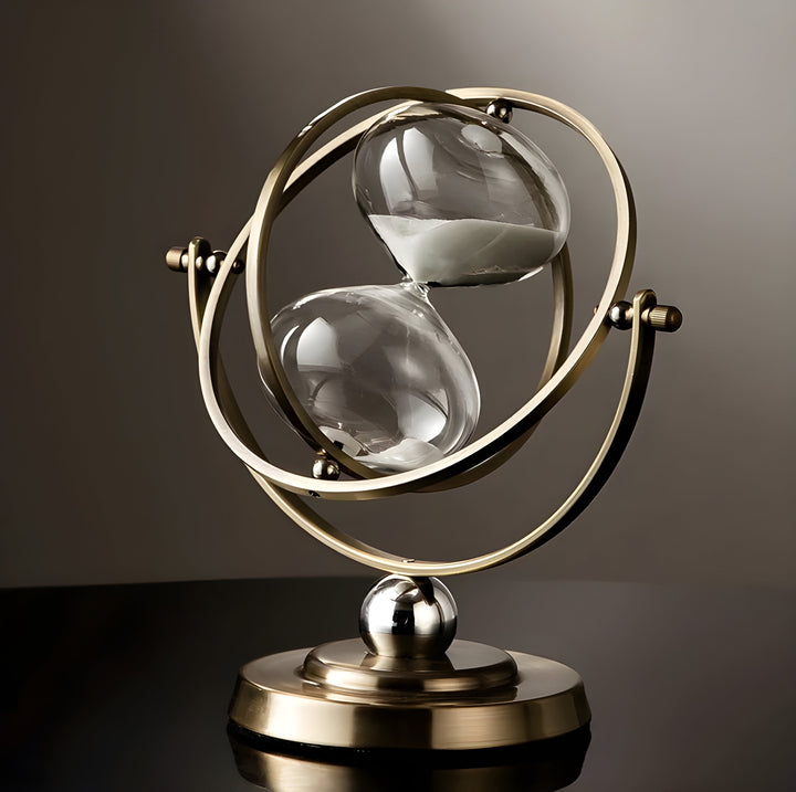 Lisslune | GracefulTime Clock – Luxury Hourglass with Elegant Gold Frame & Timeless Design