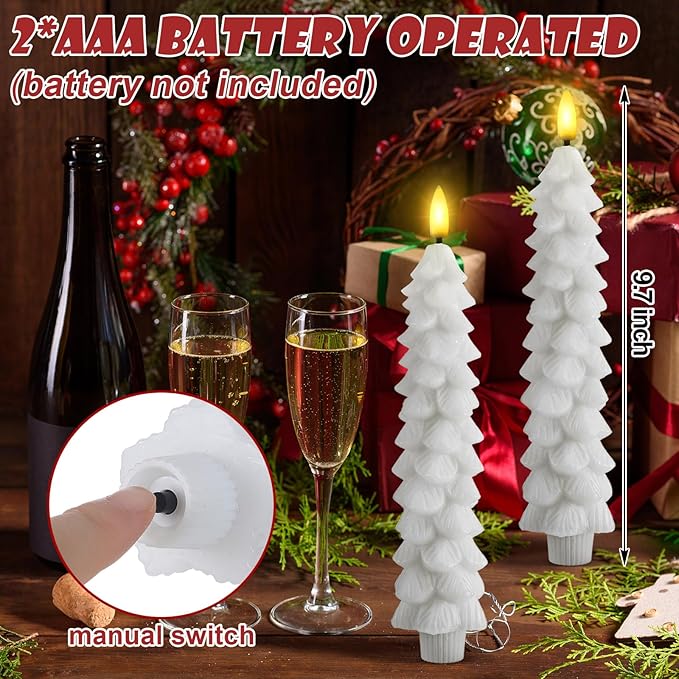 Lisslune | Flameless LED Candles with Remote Control – Realistic 3D Flickering Model LumaGlow