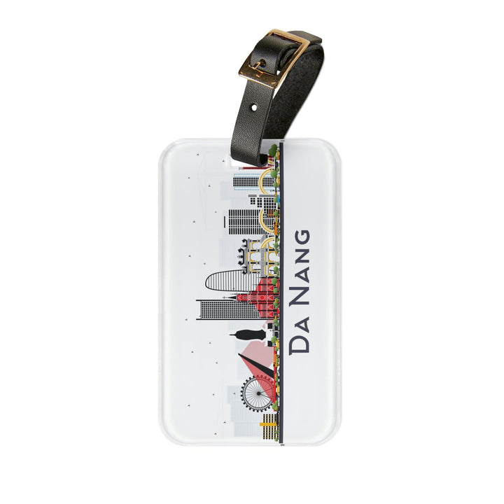 Lisslune | Chic Acrylic Travel Luggage Tag with Stylish Leather Handle