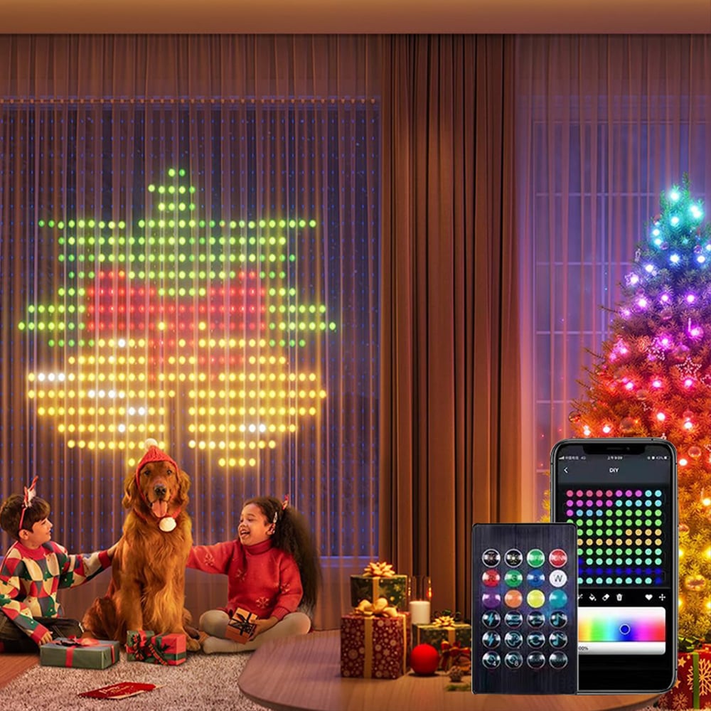 Lisslune | Color Waves LED Curtain Sync Lights