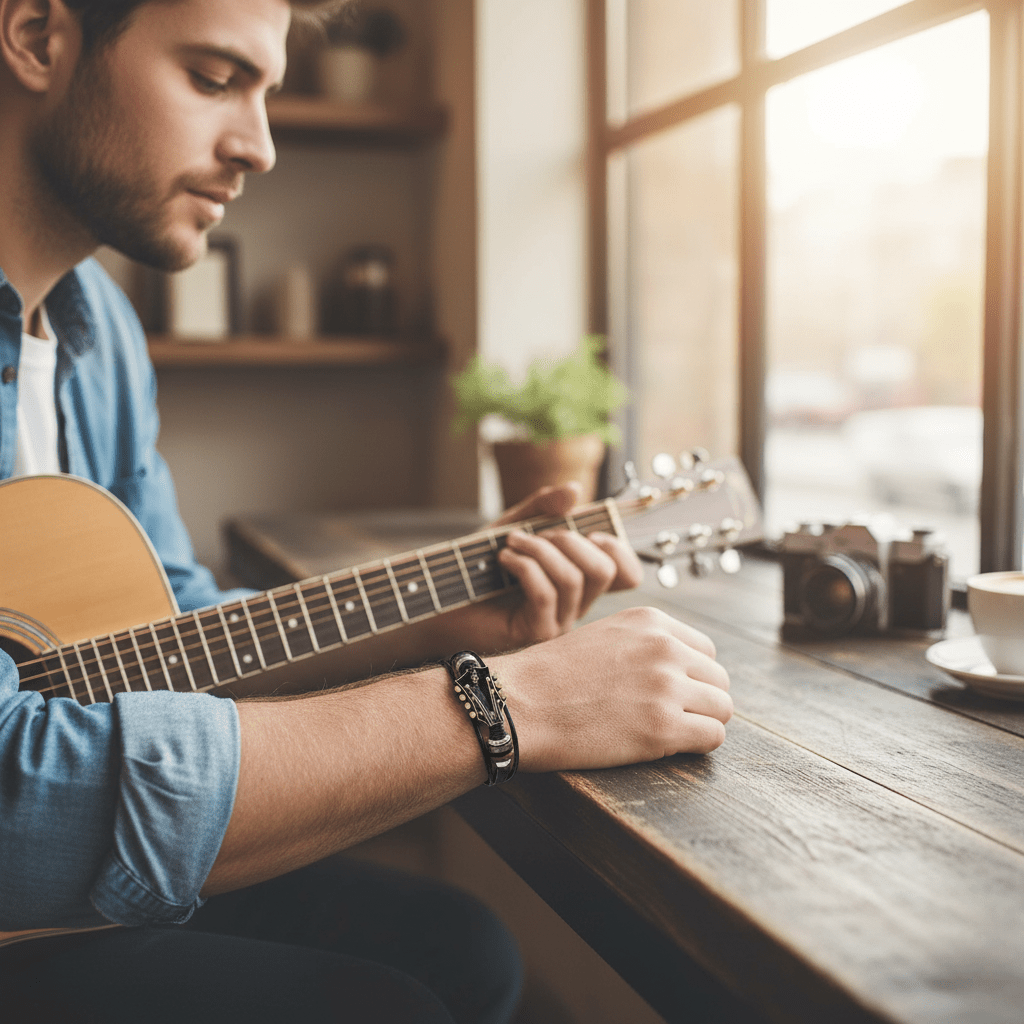 Lisslune | Music-inspired leather bracelet