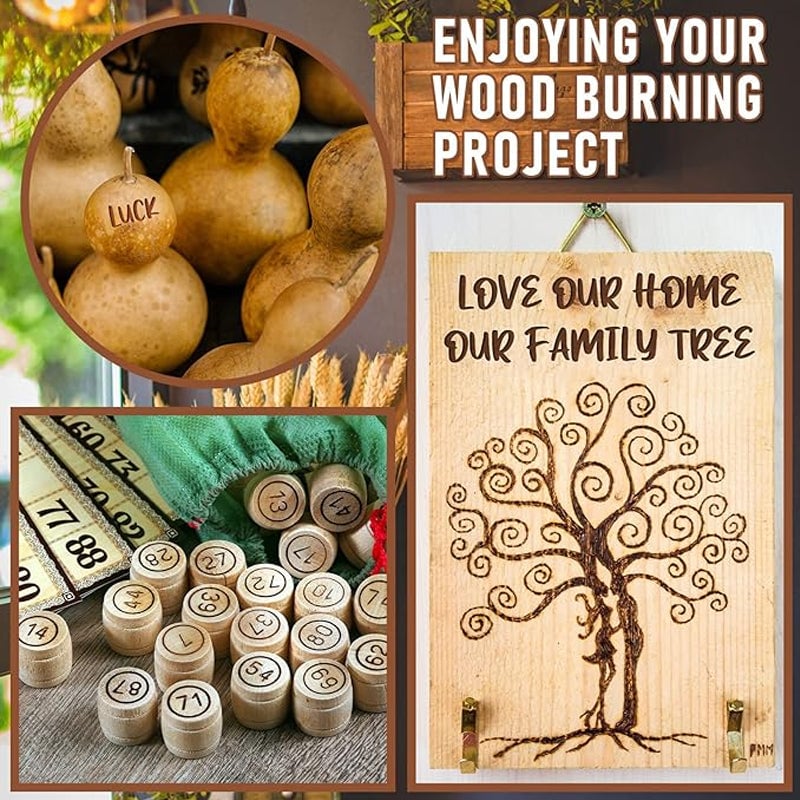 Lisslune | 26 Letters Copper Mold —DIY Wood Burning/Carving Set