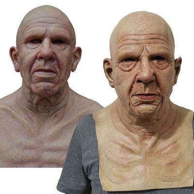 Lisslune | Creepy Old Man Mask – Realistic Latex Halloween Mask for Adults