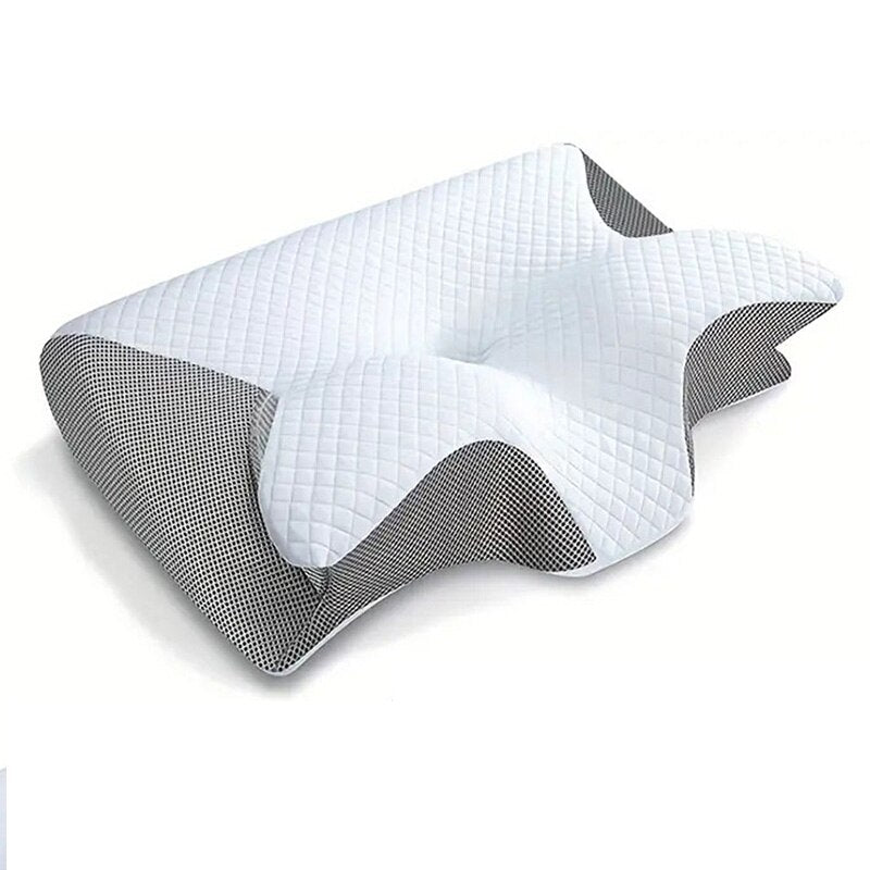 Lisslune | SleepEase Butterfly Memory Foam Pillow – Ergonomic Support for Side and Back Sleepers