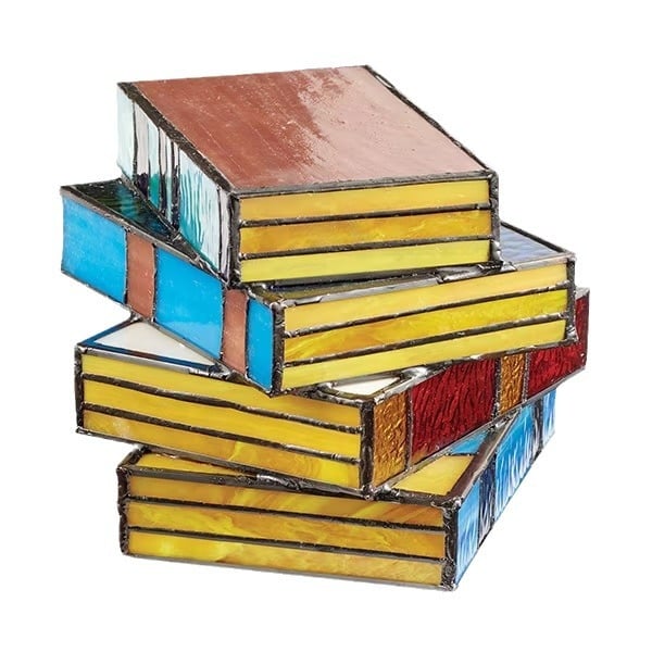 Lisslune | Stained Plastic Stacked Books Lamp