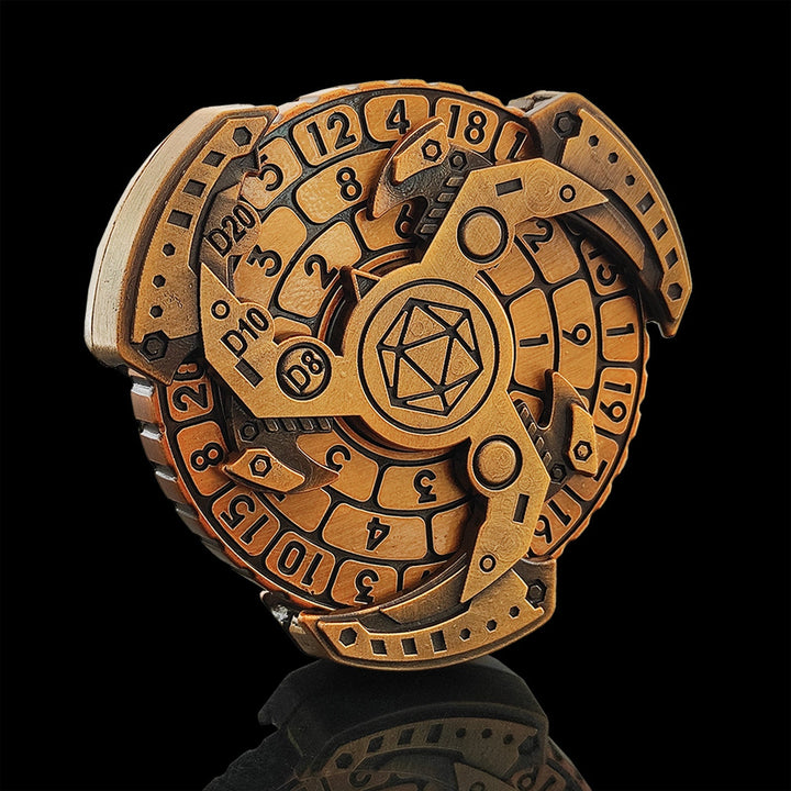 Lisslune | 7-in-1 Fidget Spinner Polyhedral Metal Dice