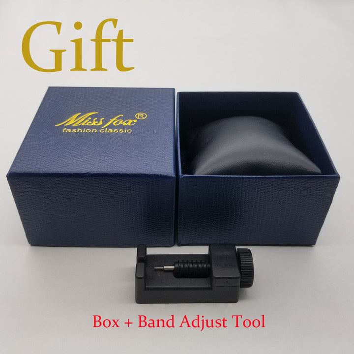 Lisslune | MISSFOX Ice Out Square Watch for Men